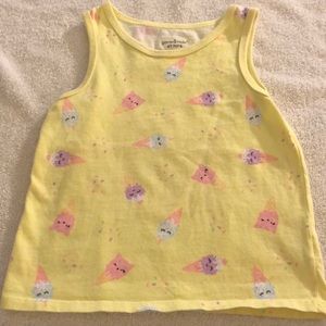 Yellow Ice cream tank top